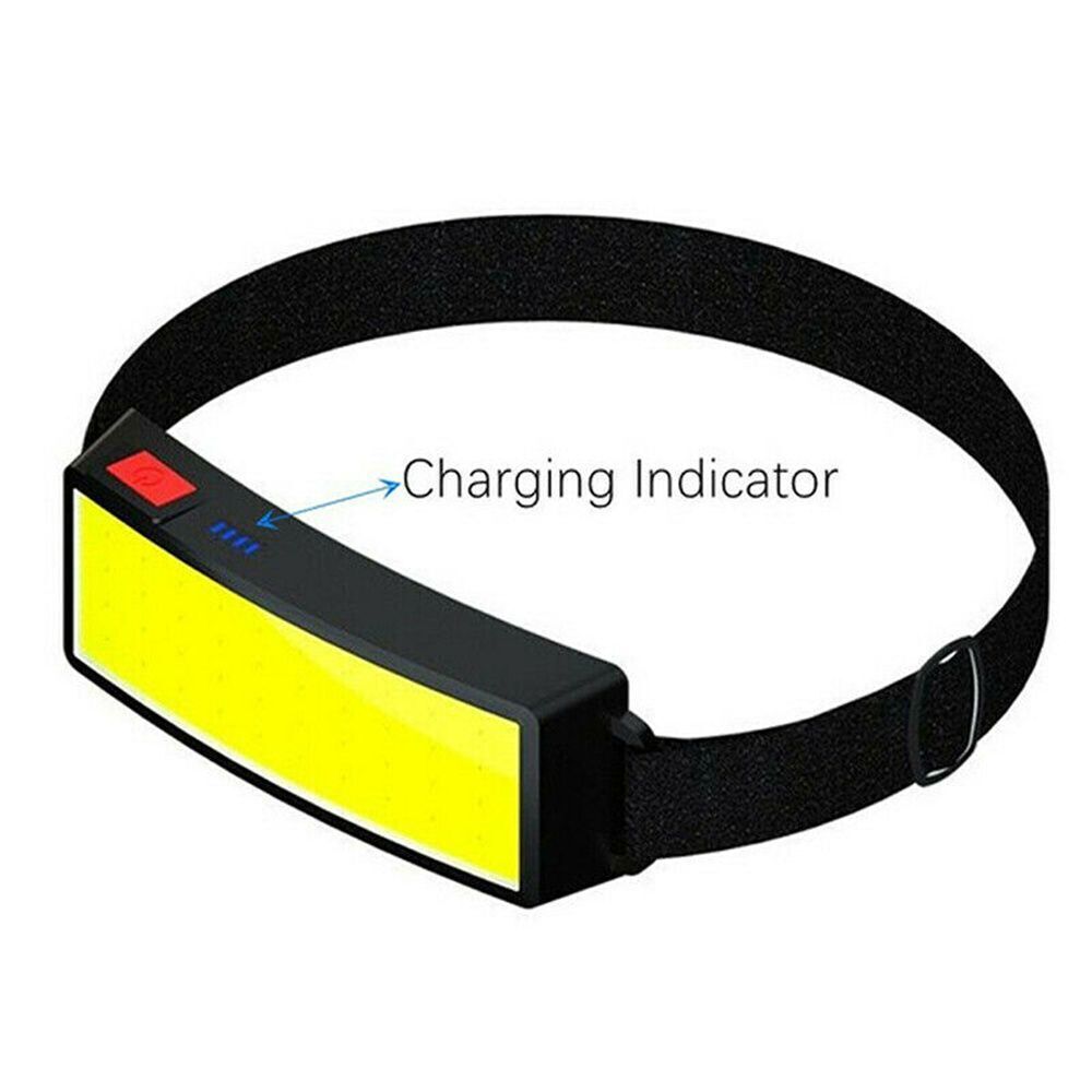 USB Rechargeable Camping LED Headlamp Head Torch COB Headlight Fishing Light