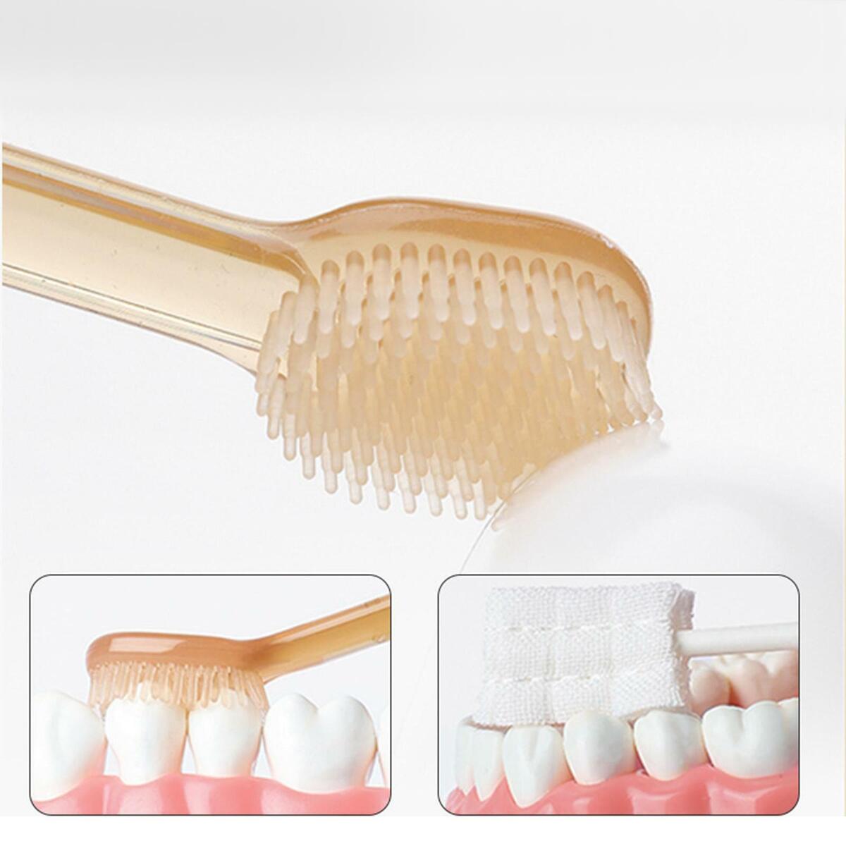2x  Toothbrush Set Tongue Brush and cup for 0-3 Years Infant
