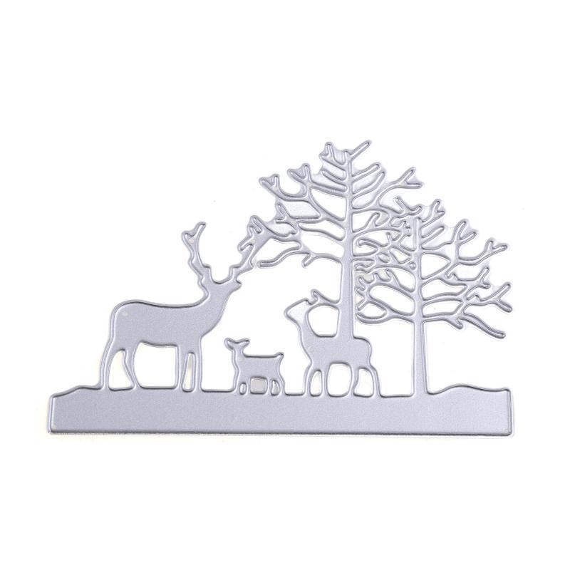 Forest Elk Metal Cutting Dies Stencil DIY Scrapbooking Album Paper Card Template