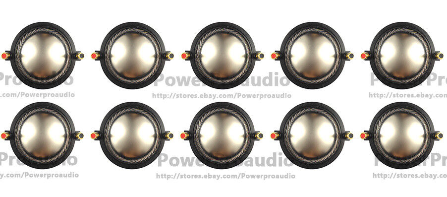 10 x 16 Ohm Diaphragm for B&C DE800 Driver Horn Repair 16 BC-MMD800-16 Titanium