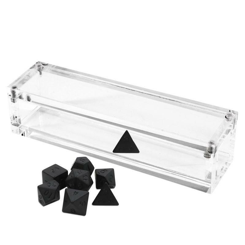 Display Box Desktop Storage Acrylic Dice Box Transparent Small Dice Container