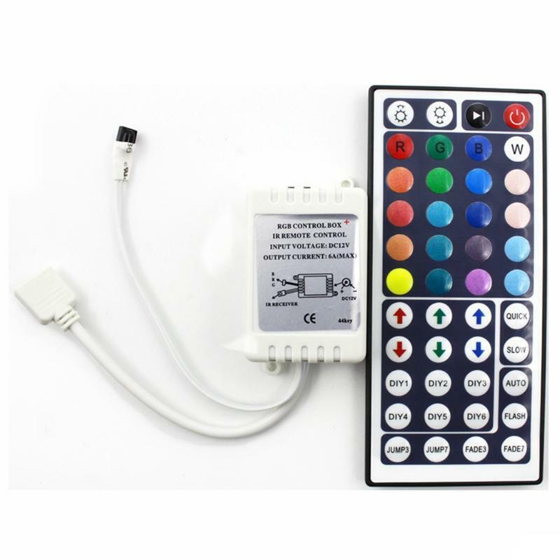 RGB LED Strip Controller Replacement 44 Keys Remote Control for Home Strip Light