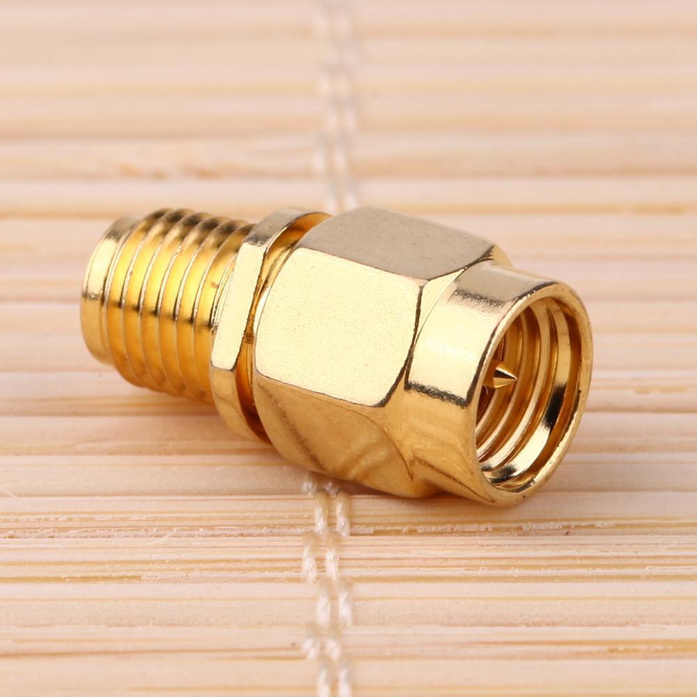 2pcs Full Copper SMA Female to SMA Male NIC Connector Adapter SMA Router