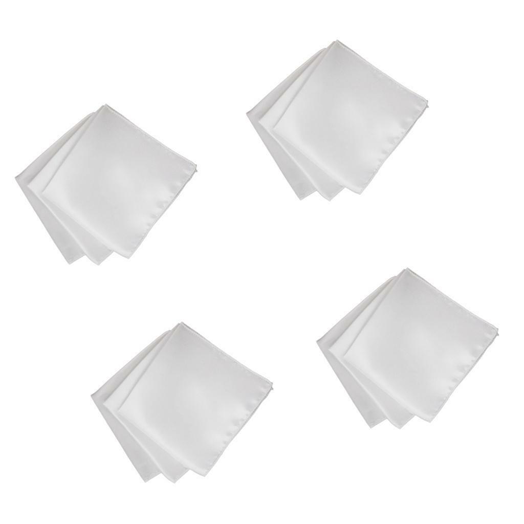40Pcs  Solid Pocket   Hankie Towel Party Hanky 12"X12"
