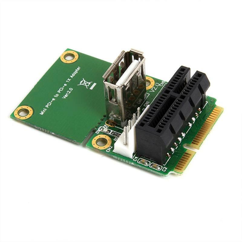Mini PCI-E to PCI Express Card PCI-E 1X USB 2.0 Half Full Mini PCIE Adapter 4Pin