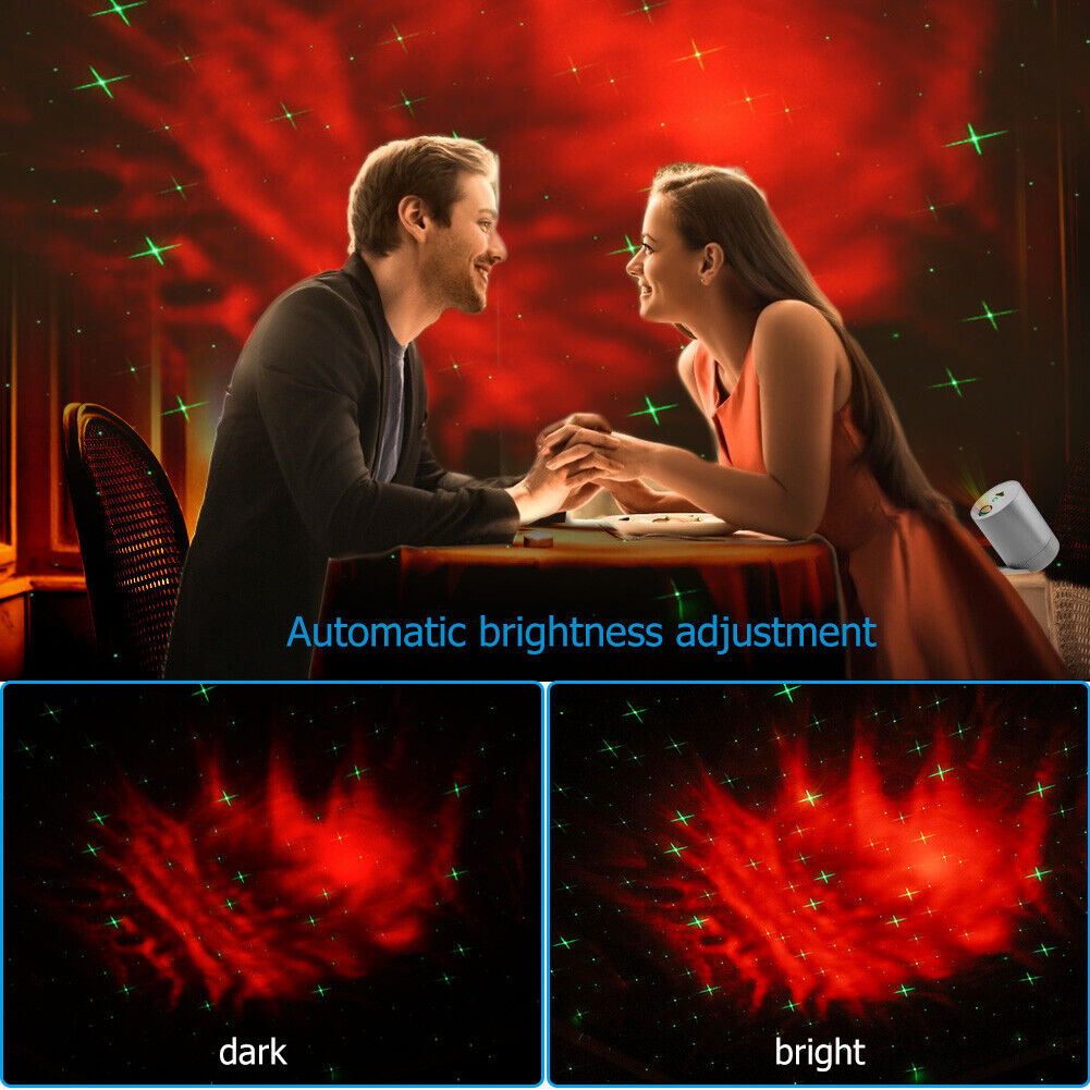 Starry Sky Projection Light LED Rotating Dream Star Water Wave Lamp (B)