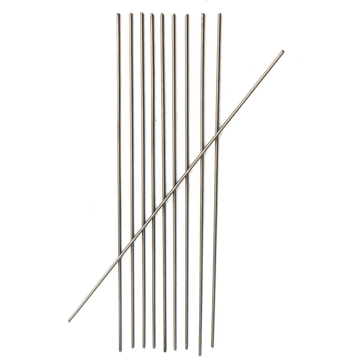 10pcs Titanium Ti Grade 5 Metal Shaft Bar Round Rod Wire Stick Dia 2mm x 250mm