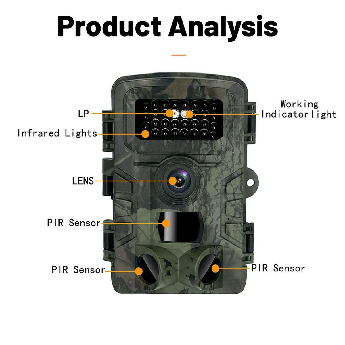 Camera 940nm No Glow IP54  cam for Wildlife Monitoring