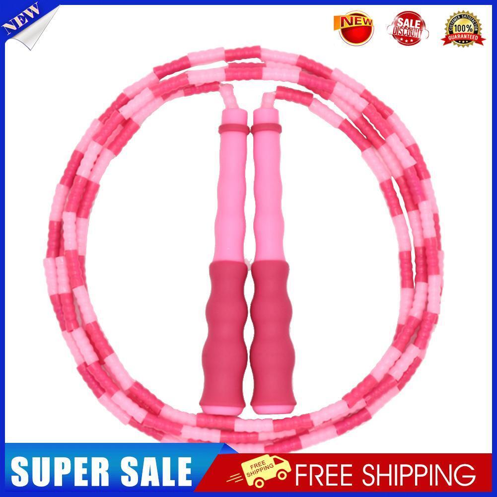 Skipping Rope PP TPE Bamboo Children Jump Rope Fitness Equipment (Pink)