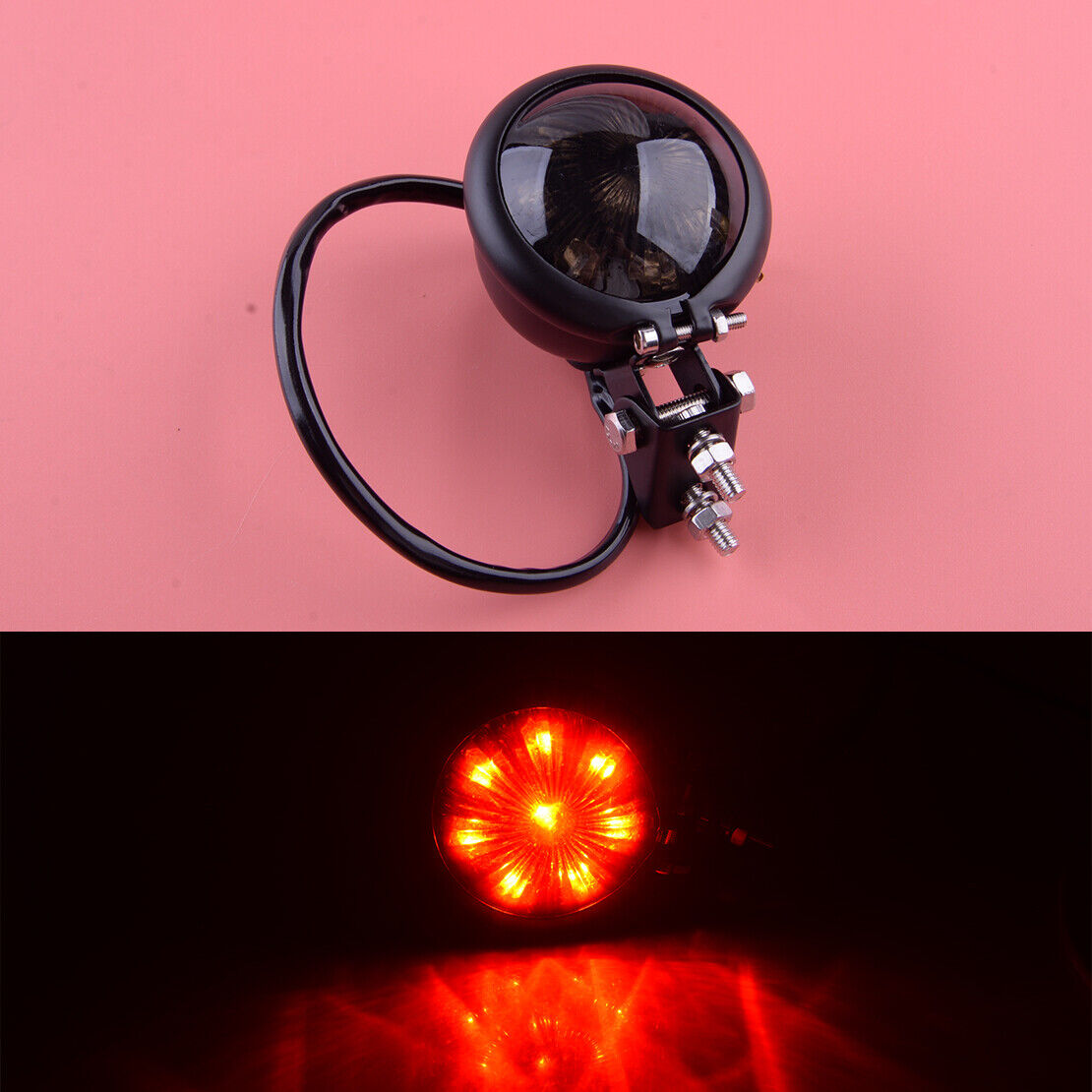 Motorcycle LED Tail Light Rear Running Brake Lamp Fit For Cafe Racer Chopper