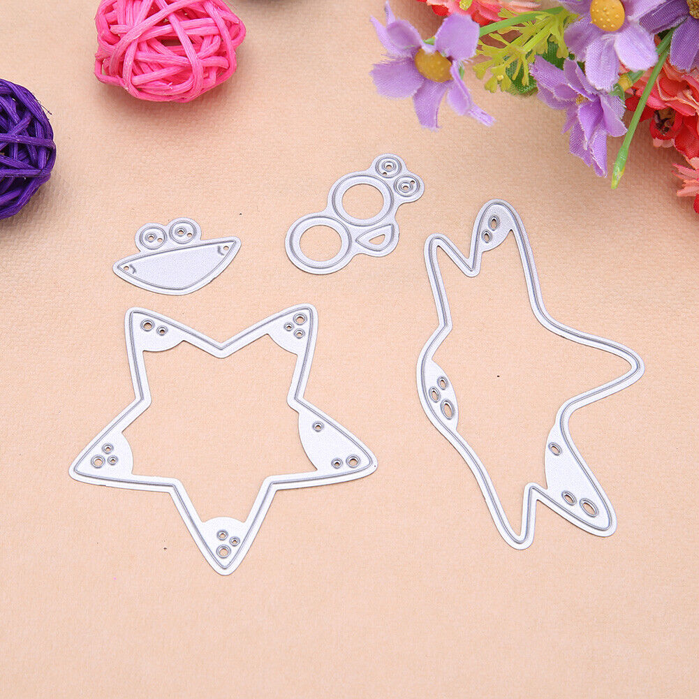 4pcs Sea Star Metal Cutting Dies Stencils DIY Scrapbooking Paper Card Decor