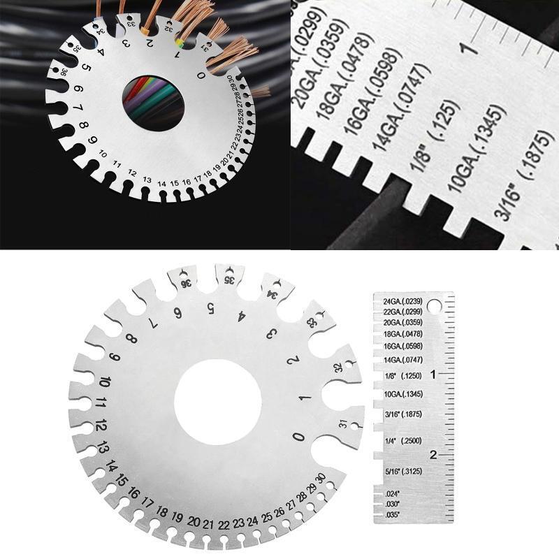 Dual Sided Metal Sheet Guage Stainless Steel Wire Metal Sheet Thickness Gauge