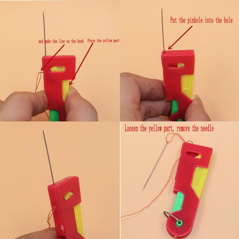 Easy Device Plastic Elderly Use Thread Guide Automatic Threader Needle Sewing