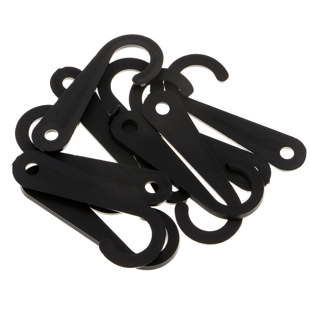 100pcs Plastic J Hooks Fasteners Socks T-Shirt Clothing Display Hanger