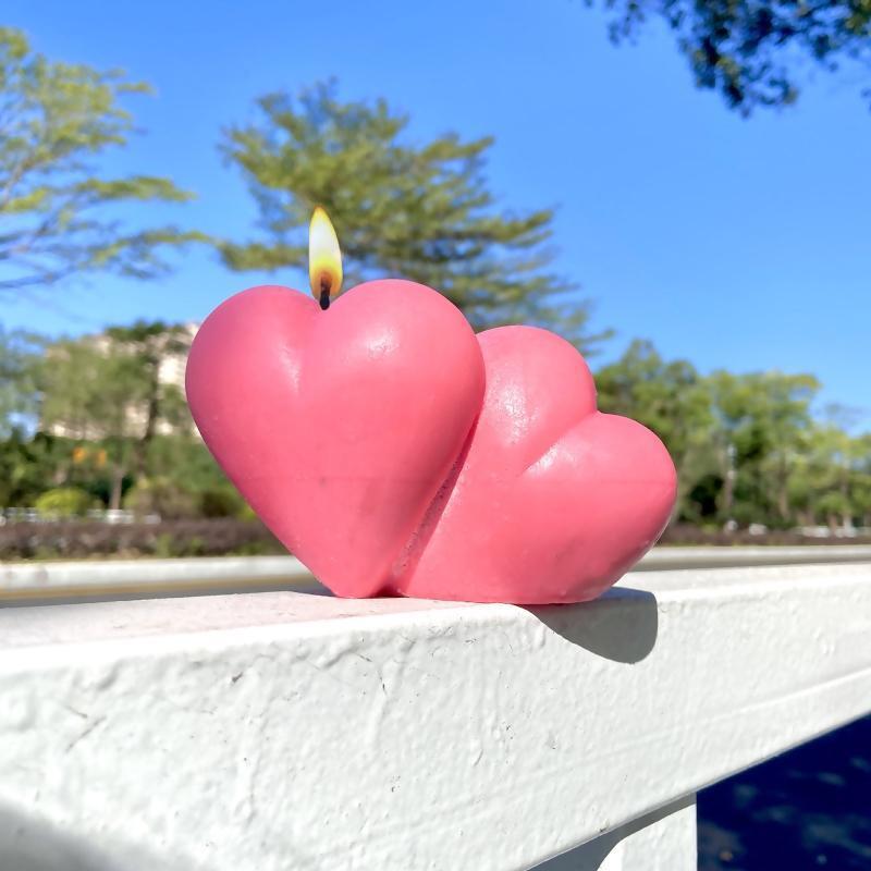 Heart Shape Candle Mold Epoxy Casting Mold Handmade Making Home Ortnament