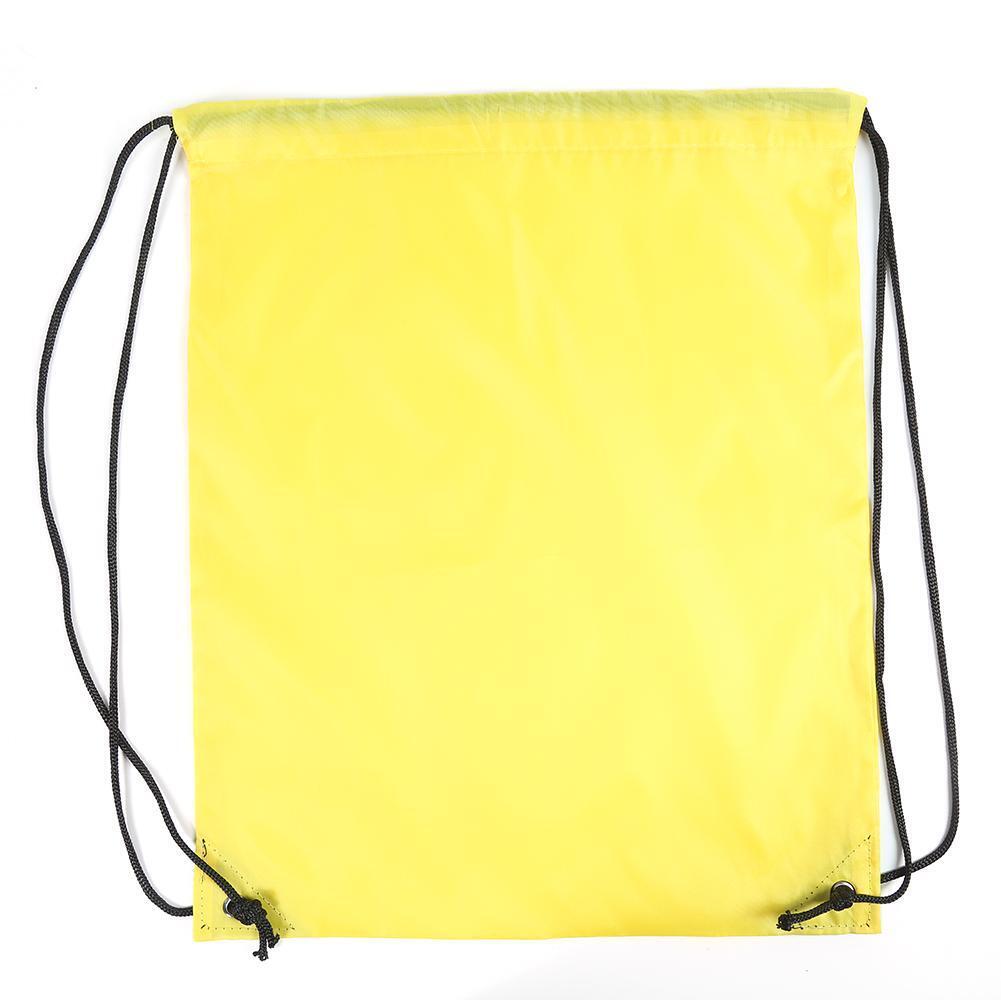Outdoor Sports Waterproof Drawstring Backpacks Storage Knapsack (Yellow)