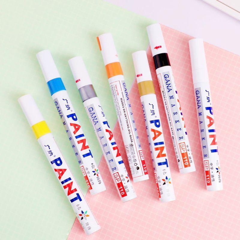 12PC Oil-Based Paint Markers Pen Quick Dry Bright Color for Photo Album Graffiti