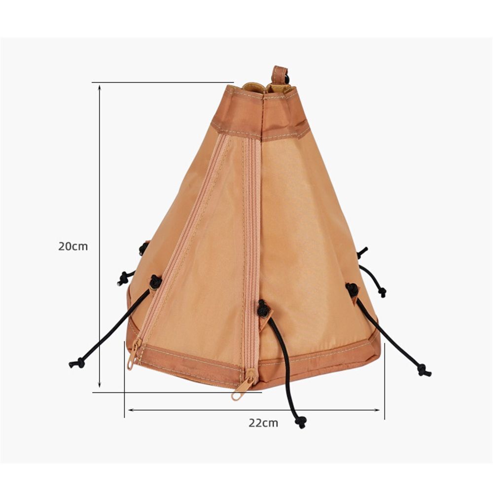 Foldable Portable Camping Napkin Holder Organizer Bag Tissue Box Container