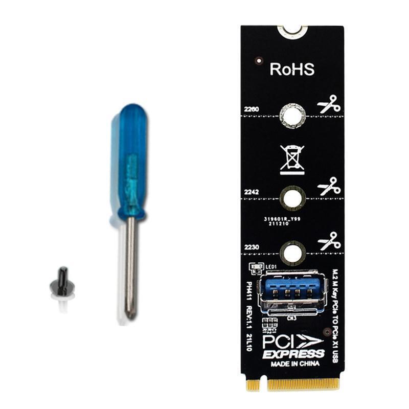 M.2 NGFF To USB3.0 Bitcoin Card Riser Mining USB3.0 Extender Adapter Accessory