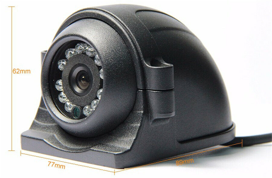 4 Pin Heavy Duty CCD IR Color 12 LED Side View Camera 700 TVL for Truck RV Bus
