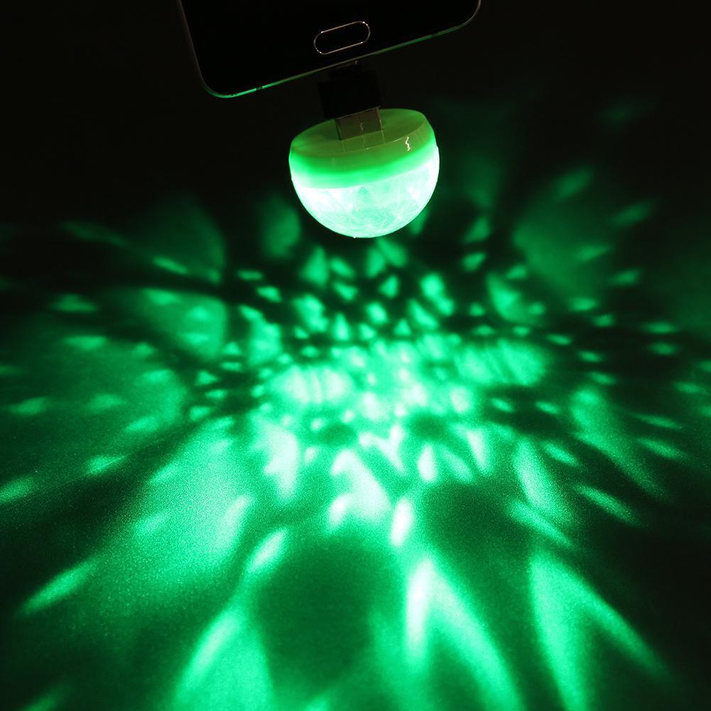 Mini USB Disco Ball Light Home Party Light Karaoke LED Decoration Random