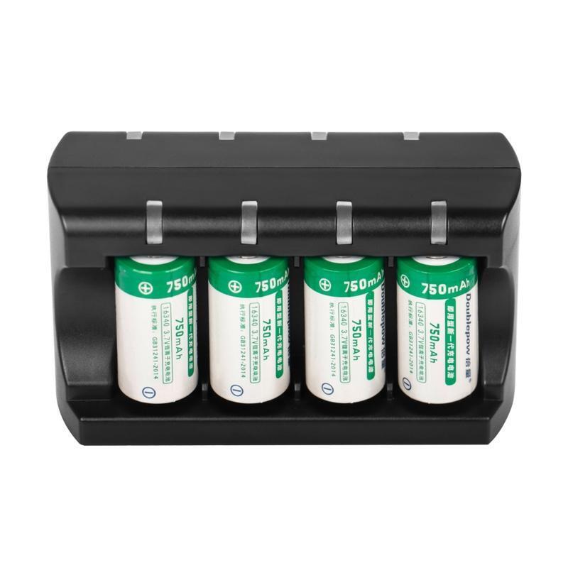 16350/16340 Battery Charger 8 Slots Charger For CR123A 16340 16350 Rechargeable