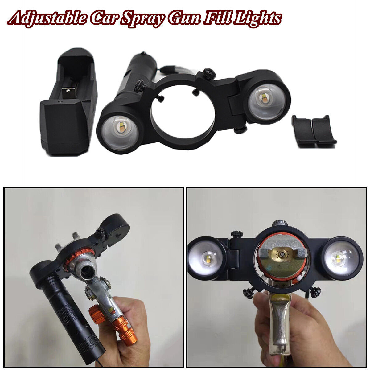 3 Modes Adjustable Car Spray Gun Fill Lights Night Painting Airbrush Searchlight