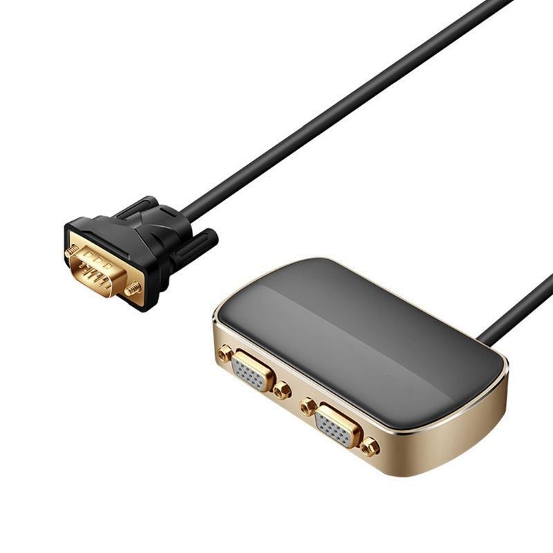 1080P VGA Splitter Converter 2-in-1 VGA Converter for Computer PC Laptop Monitor