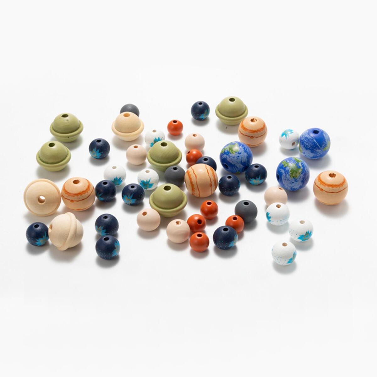 30x Rustic Round Wooden Beads Spacer Beads for Craft Home Decor Farmhouse