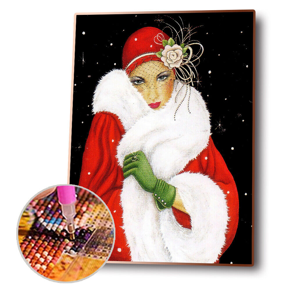 Noble Woman Full Round Drill Diamond Painting 5D DIY Kits Wall Art (IH644)