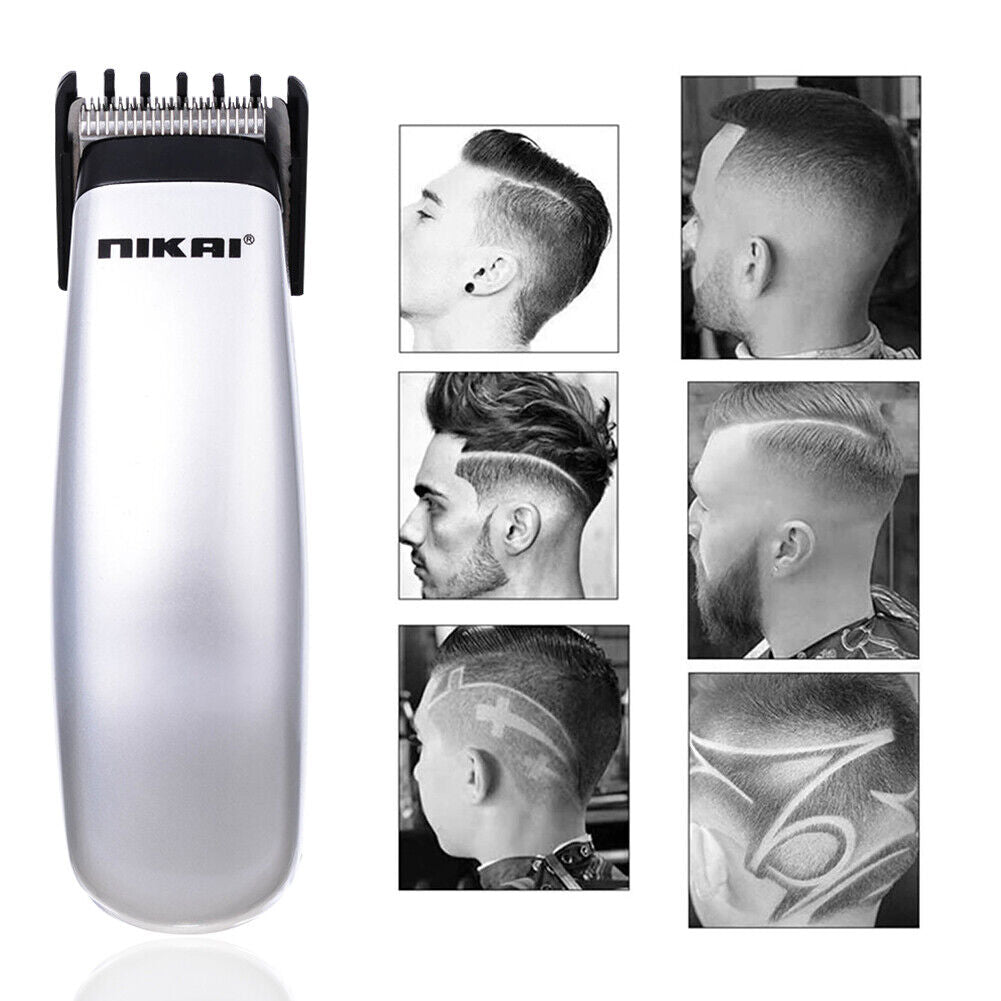 Battery Powered Hair Clipper Pro Electric Trimmer Cutter for Home Barber