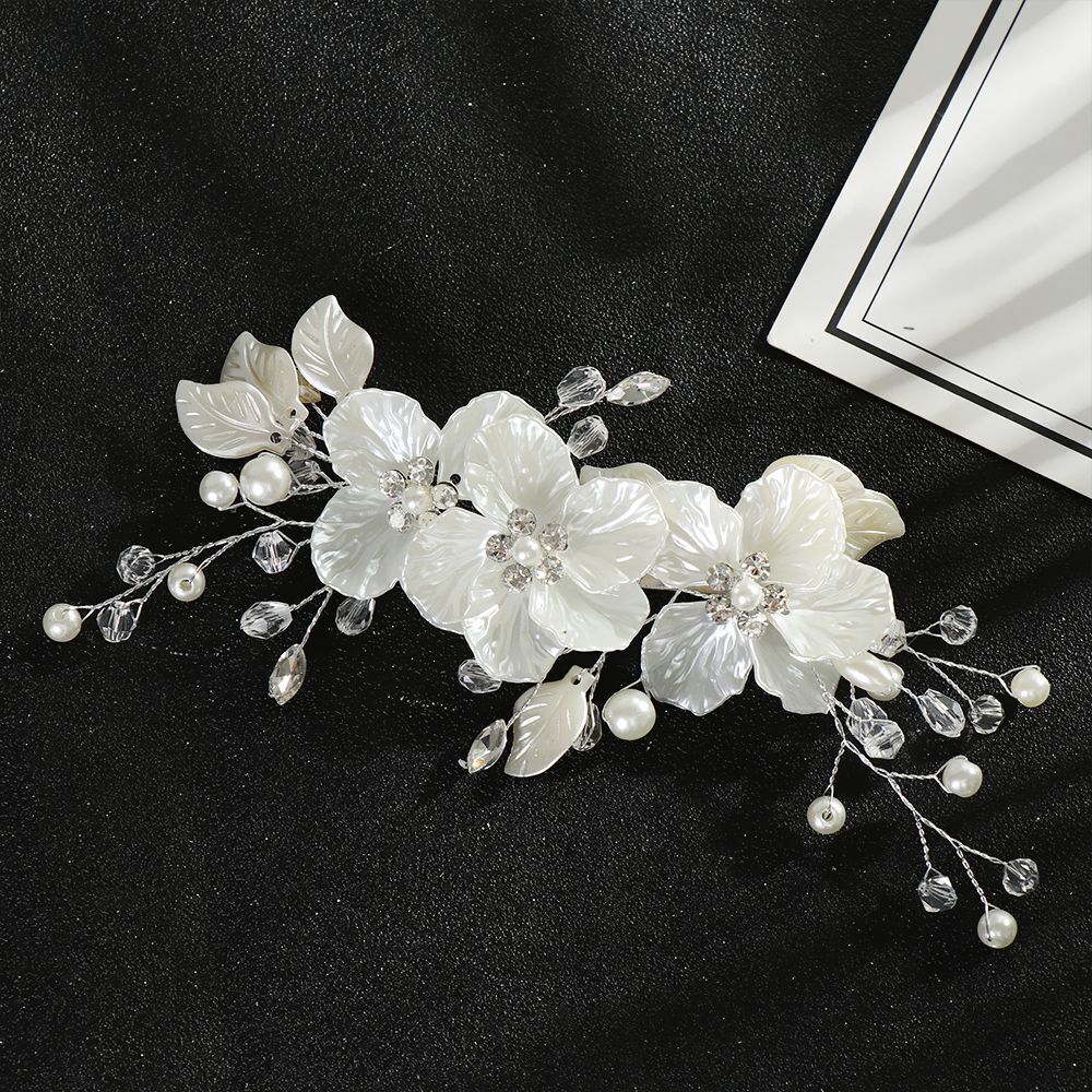 Floral Style Barrette Bridal Clips Flower Hair Pin Bridesmaid Tiara Hair Combs
