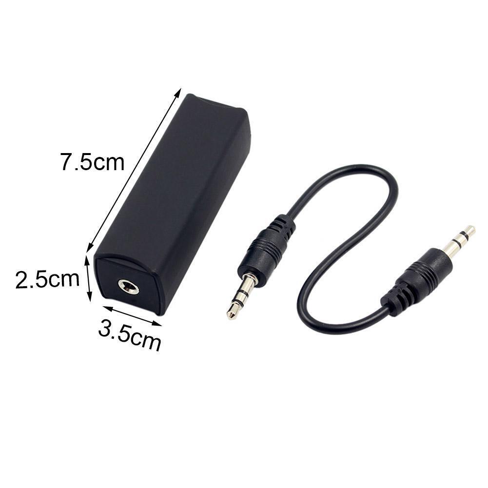 3.5mm AUX Audio Ground Loop Isolator Cable Noise FilterKiller Car Accessory