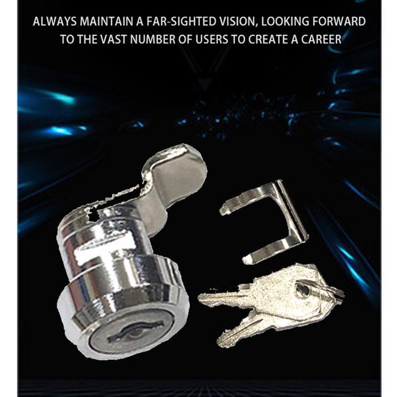 Letter Box Cam Cylinder Locks with 2 Keys Security Cabinet Lock Replacement
