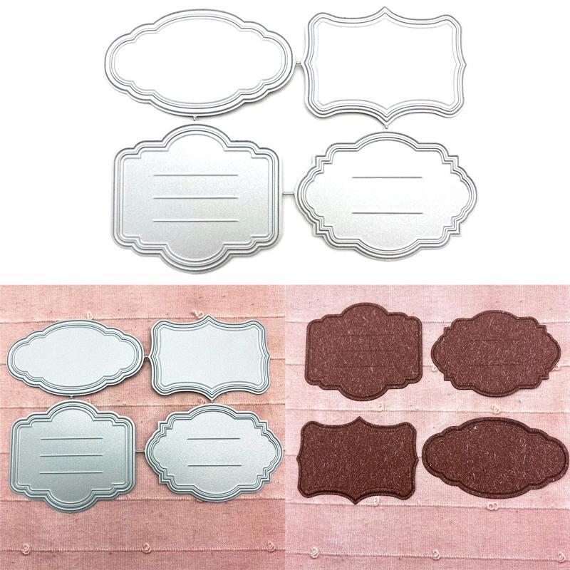 Metal Message Board Cutting Dies Greeting Invitation Festival Blessing Card Make