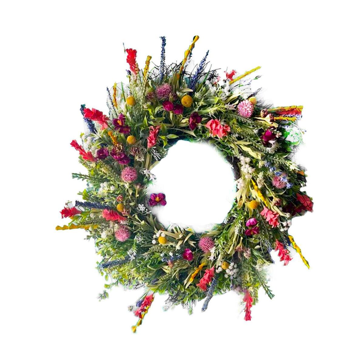 2x  Garland Flower Wreath Front  Wall Decoration Holiday