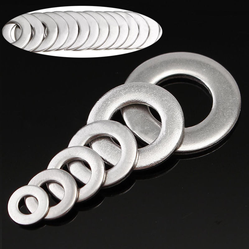 105x M3 M4 M5 M6 M8 M10 Stainles Steel Washer Metric Flat Screw Repair Kit Tool