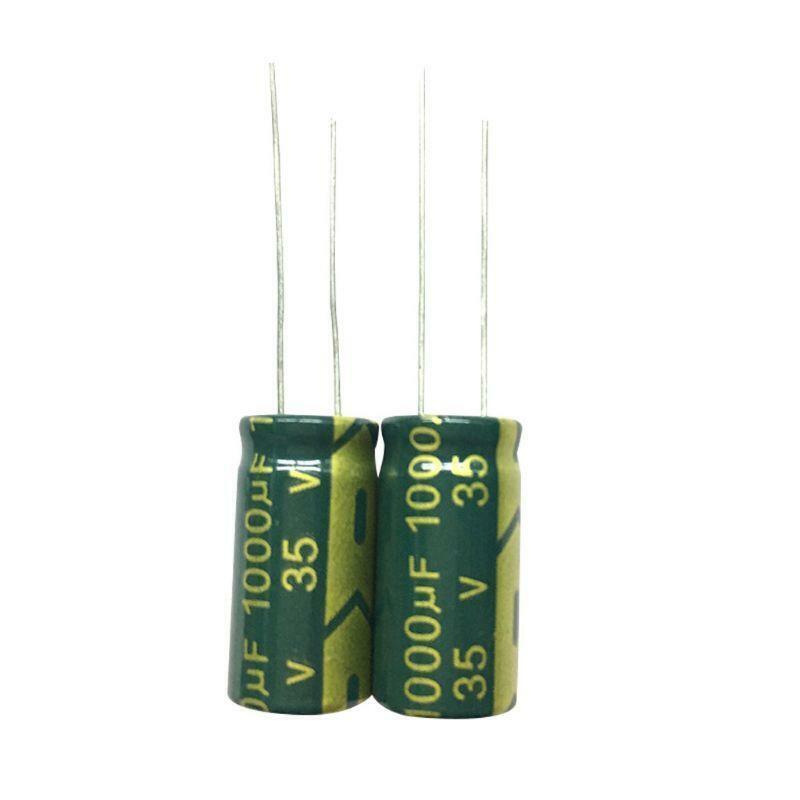 100pcs/set 35V 1000UF Electrolytic Capacitor High Frequency Low Resistance