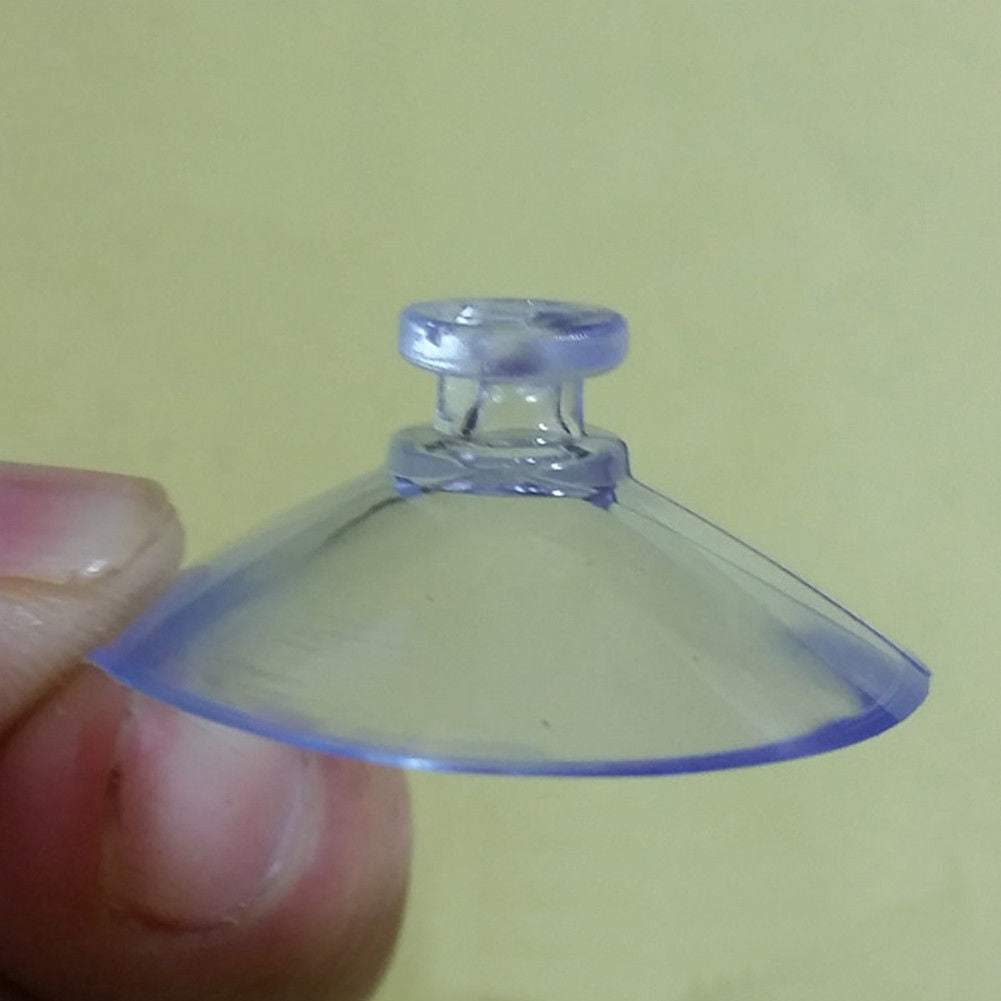 50 x 30mm Suction Cups/Pads Window Glass Suckers Clear Plastic Wide Range