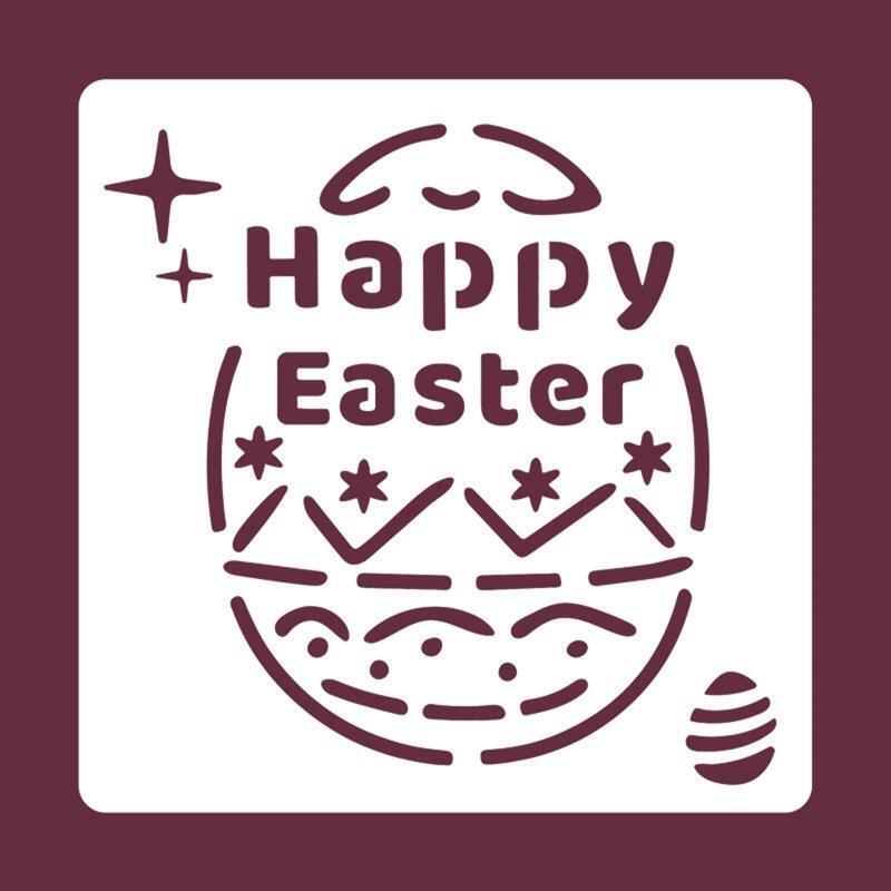 15Pieces Easter Painting Template Drawing Stencil for DIY Craft Furniture Decors