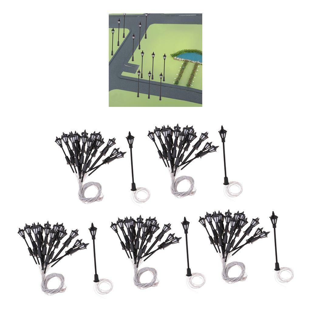 100 Pieces 1/150  Lights for   Railroad Scenery Accessory