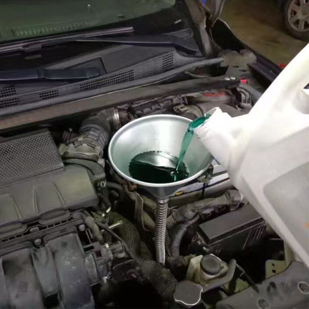 Oil Fill Funnel Fuel Oil Funnel Gasoline Engine Oil Funnel with Filter Screen