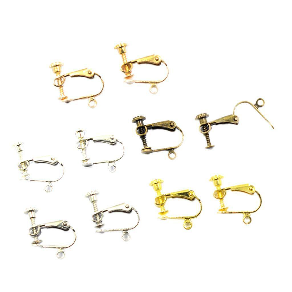 10 Pieces  Earrings Converter  Screw Ear  Findings DIY