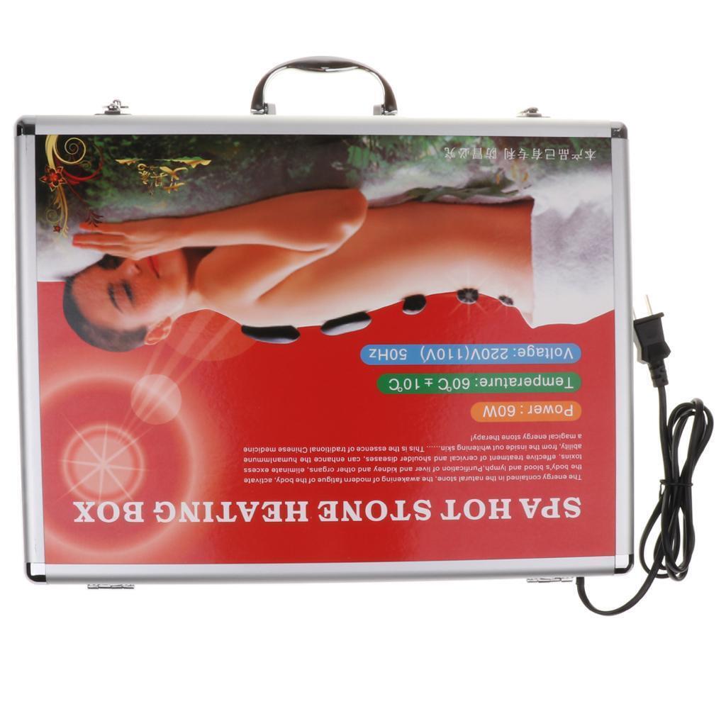Electric Spa Hot Stones Massager Heater Kit for 33pcs Massage Stones US Plug