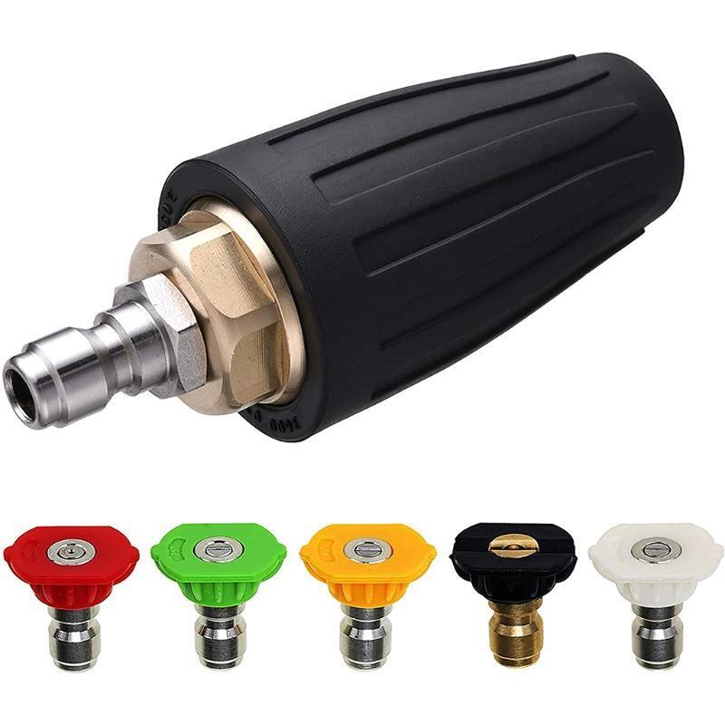 5x Pressure Washer Turbo Spray Connector Aluminum Alloy Sprinkler Drainage Joint