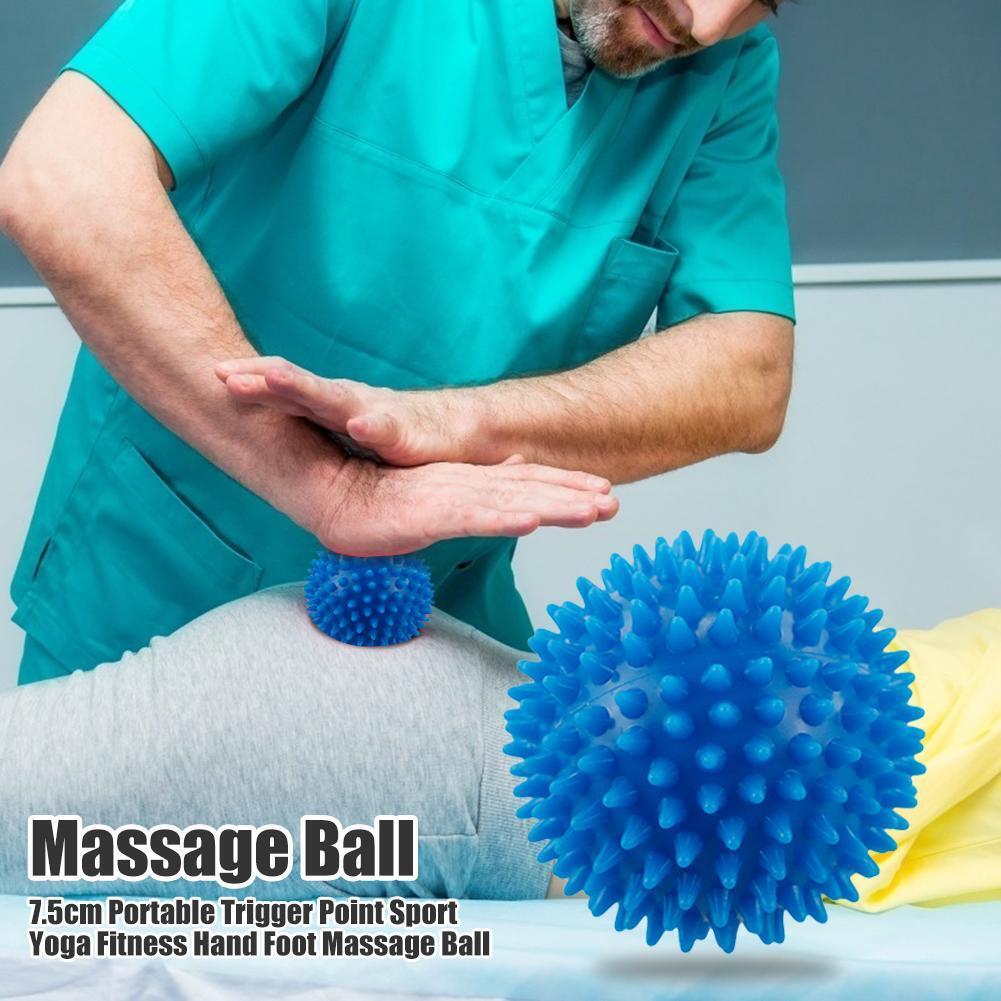 6.5cm Portable Trigger Point Sport Fitness Hand Foot Massage Ball (Blue)