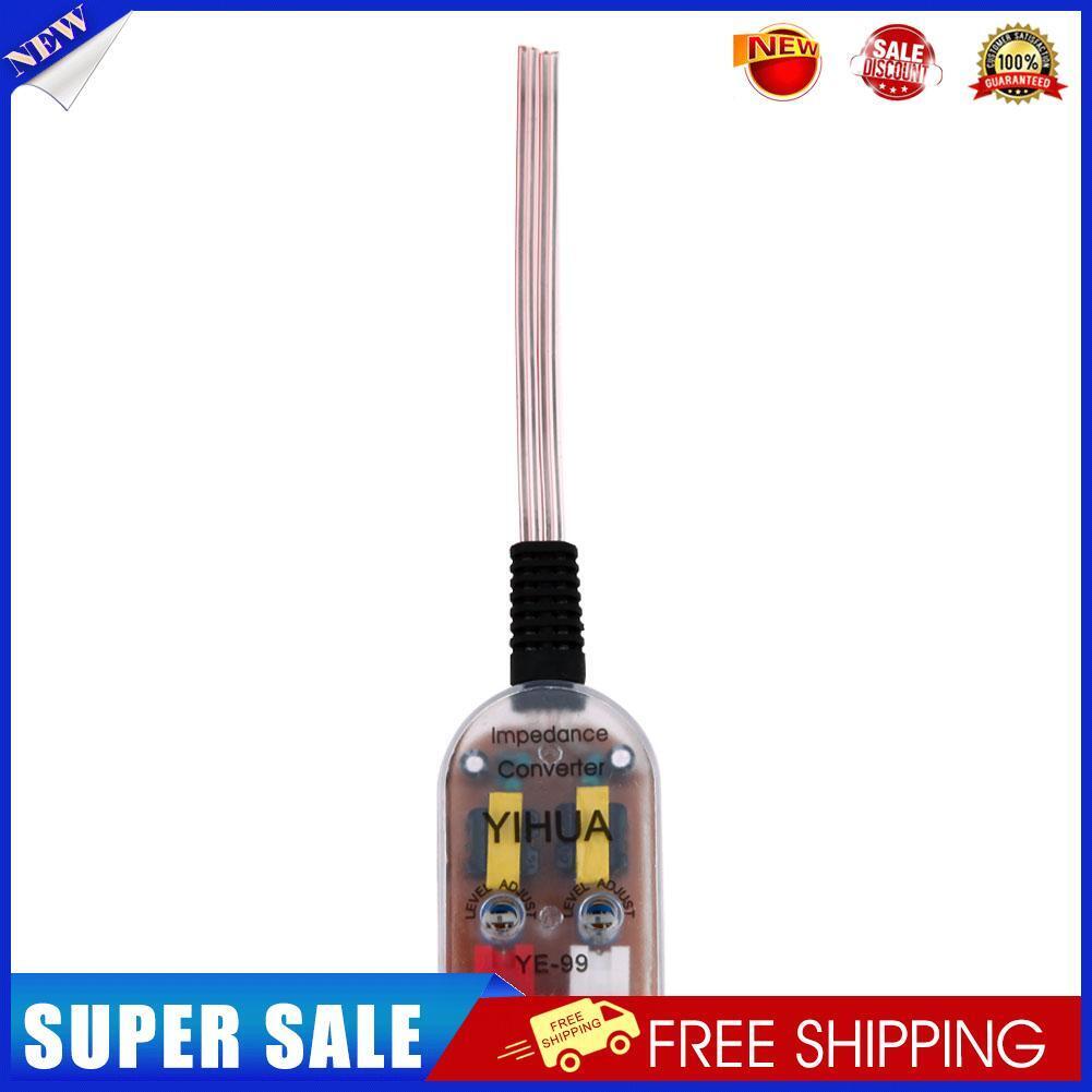 12V RCA Line Car Stereo Radio High To Low Amplifier Impedance Converter