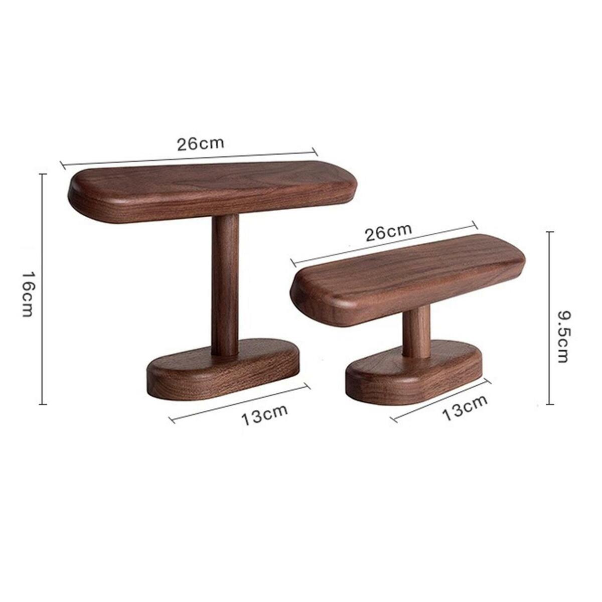2x t shape bar Jewelry Bracelet Watch Racks Stands Tabletop Jewelry Organizers