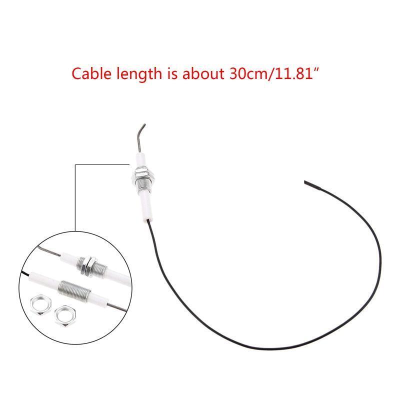 For Gas Fireplace Sparks Ignition Part Plug Ceramic Electrode Igniter with Wire