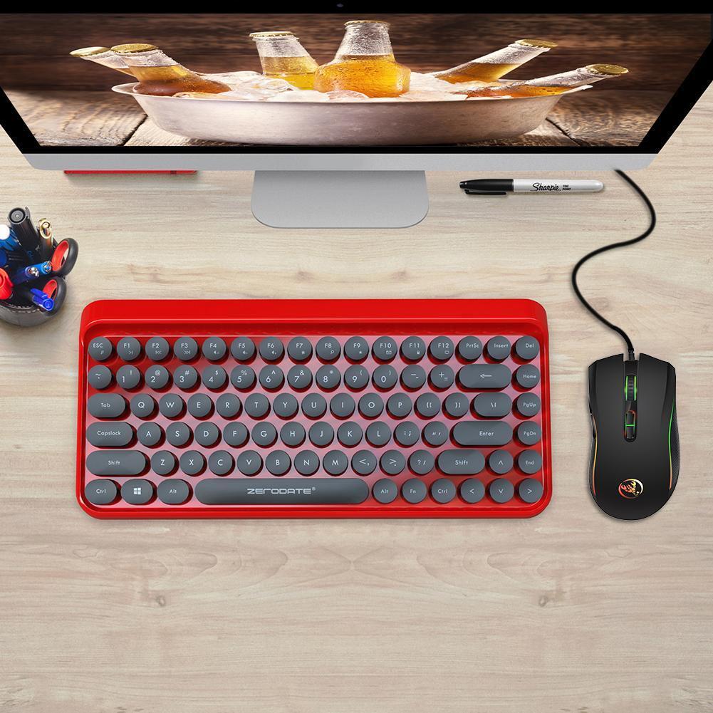 HXSJ A869 USB Wired Colorful Gaming Mouse 3200DPI 7Keys Optical Mice (Black